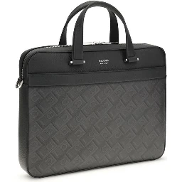 Gray Calf Leather Bos Taurus Briefcase