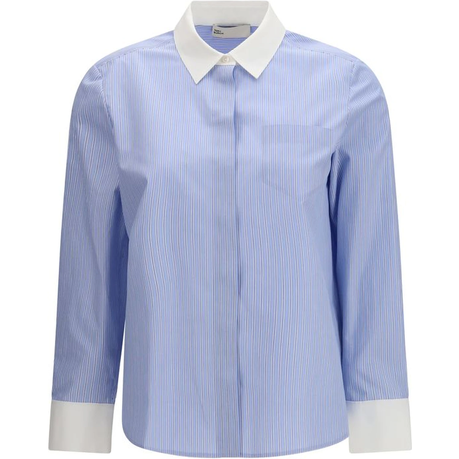 Blue Cotton Pattern Shirt