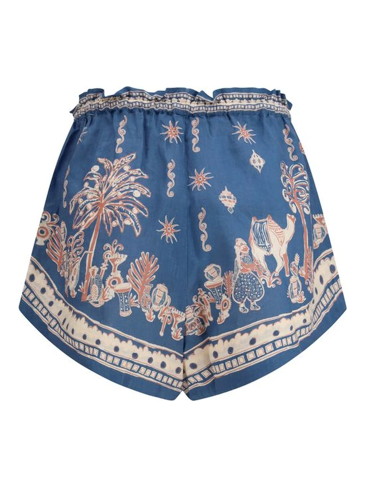 Blue Linen Bermuda Shorts alternative