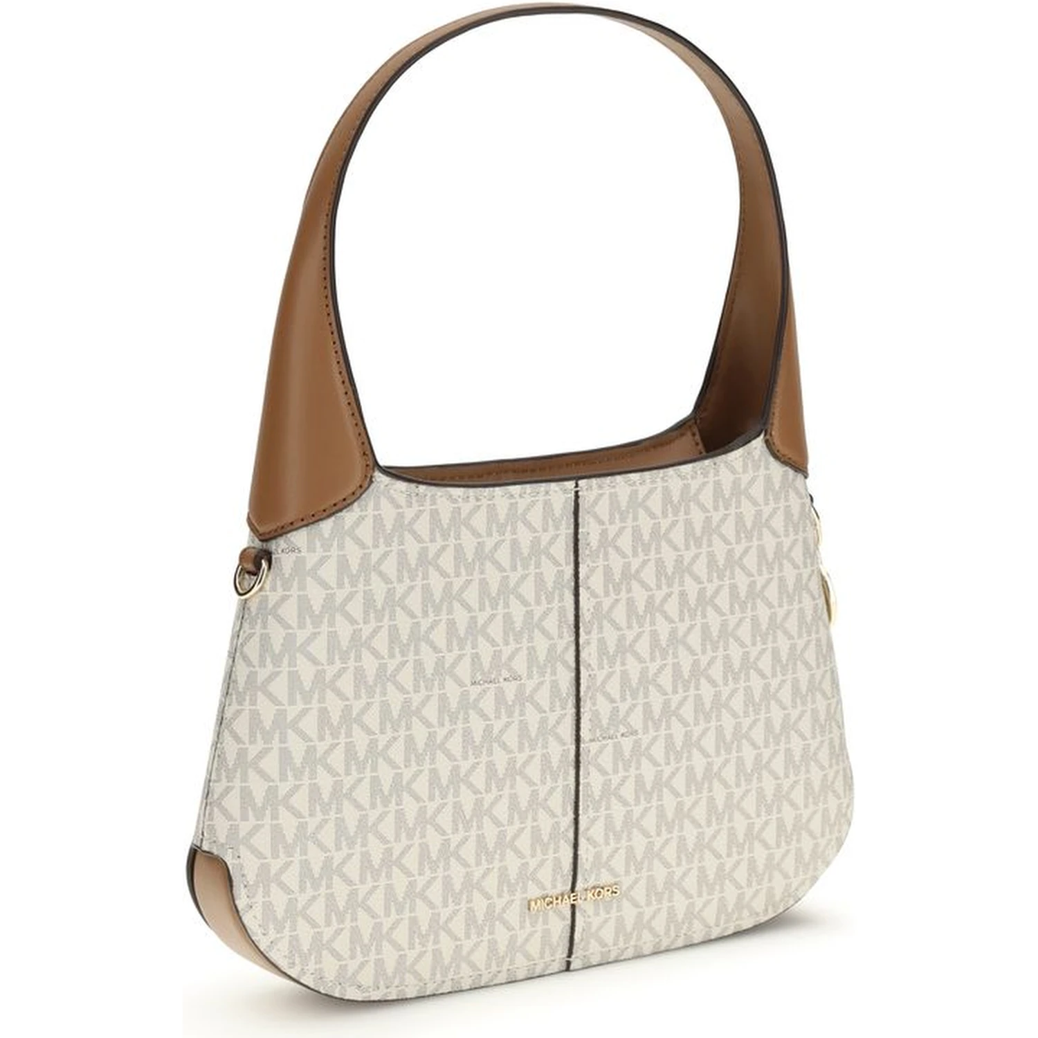 Beige Cotton Shoulder Bag