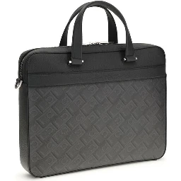 Gray Calf Leather Bos Taurus Briefcase