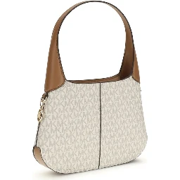 Beige Cotton Shoulder Bag