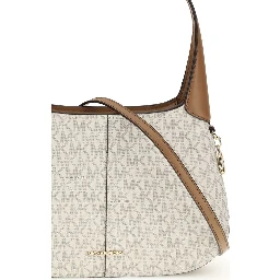 Beige Cotton Shoulder Bag