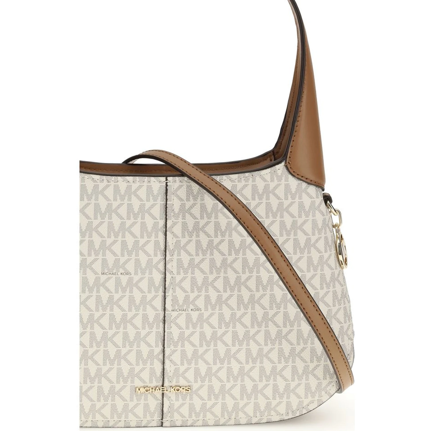 Beige Cotton Shoulder Bag