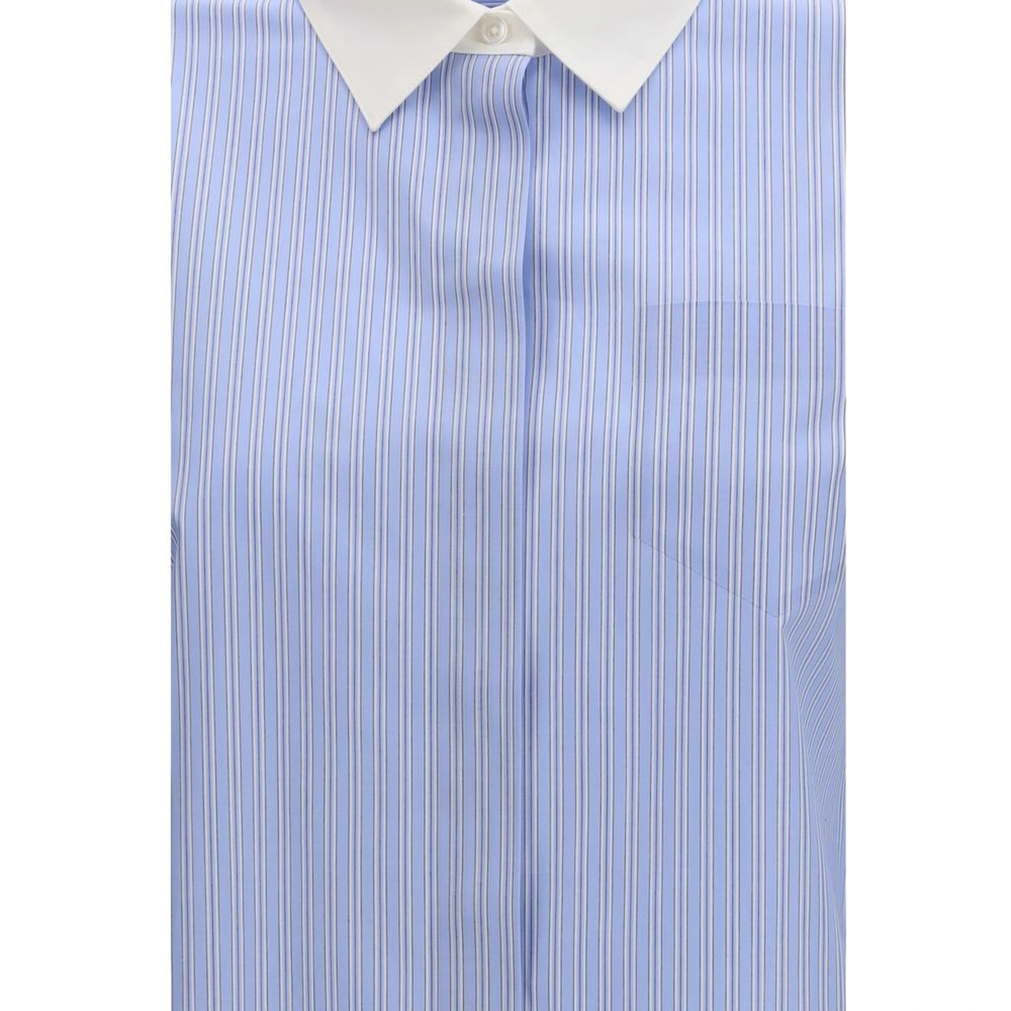 Blue Cotton Pattern Shirt