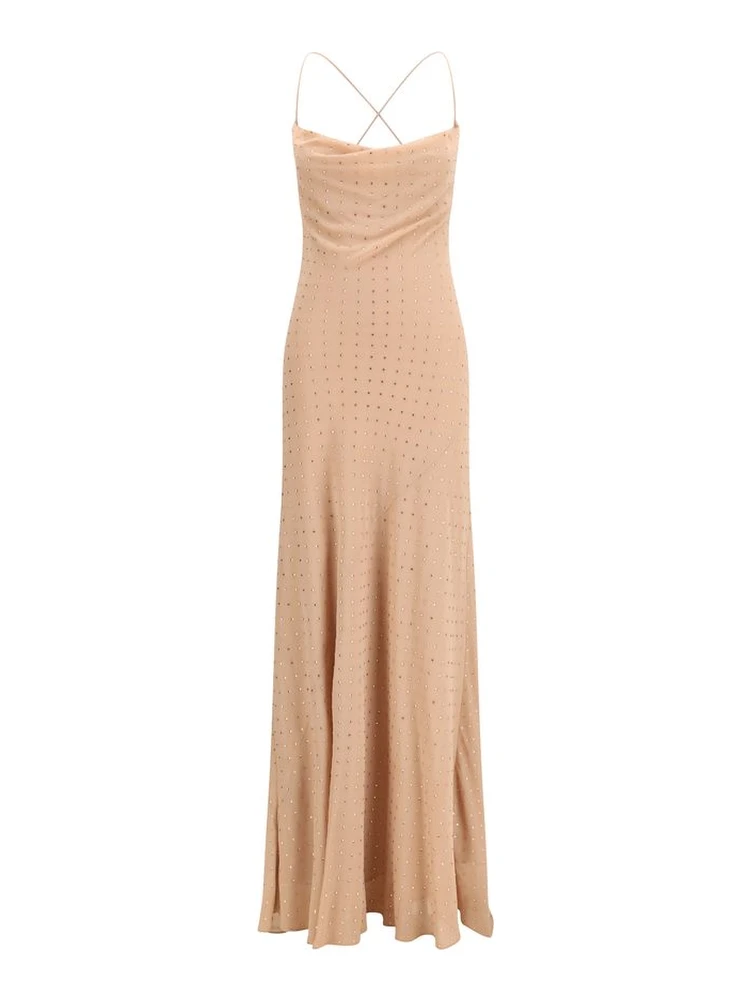 Multicolor Polyester Cocktail Dress