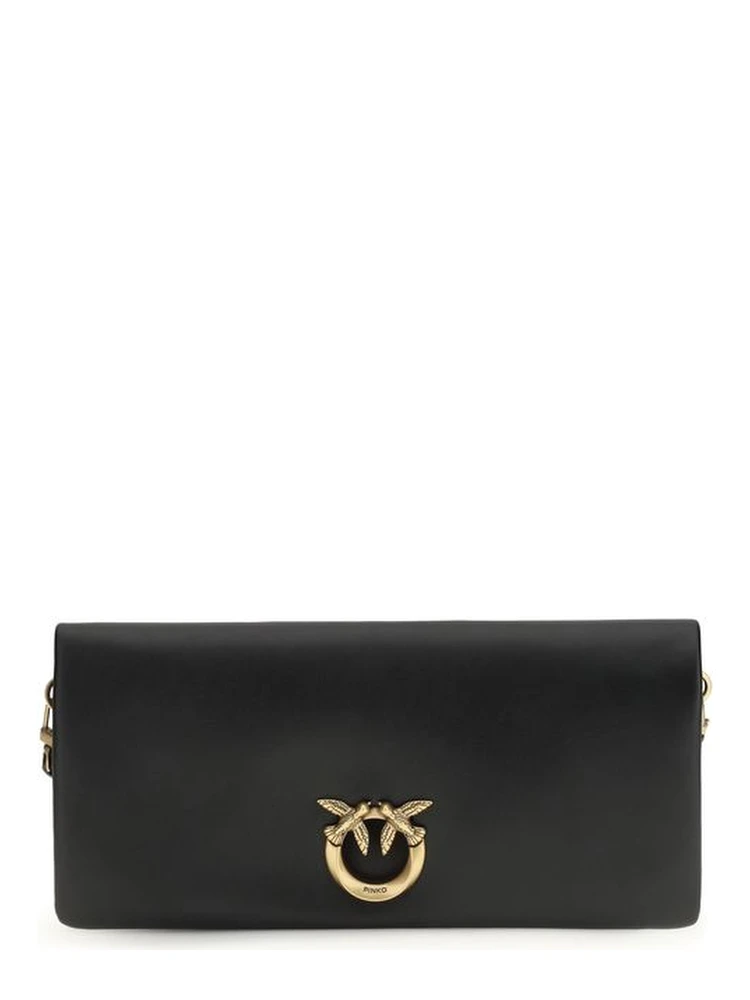 Black Calf Leather Bos Taurus Clutch Bag