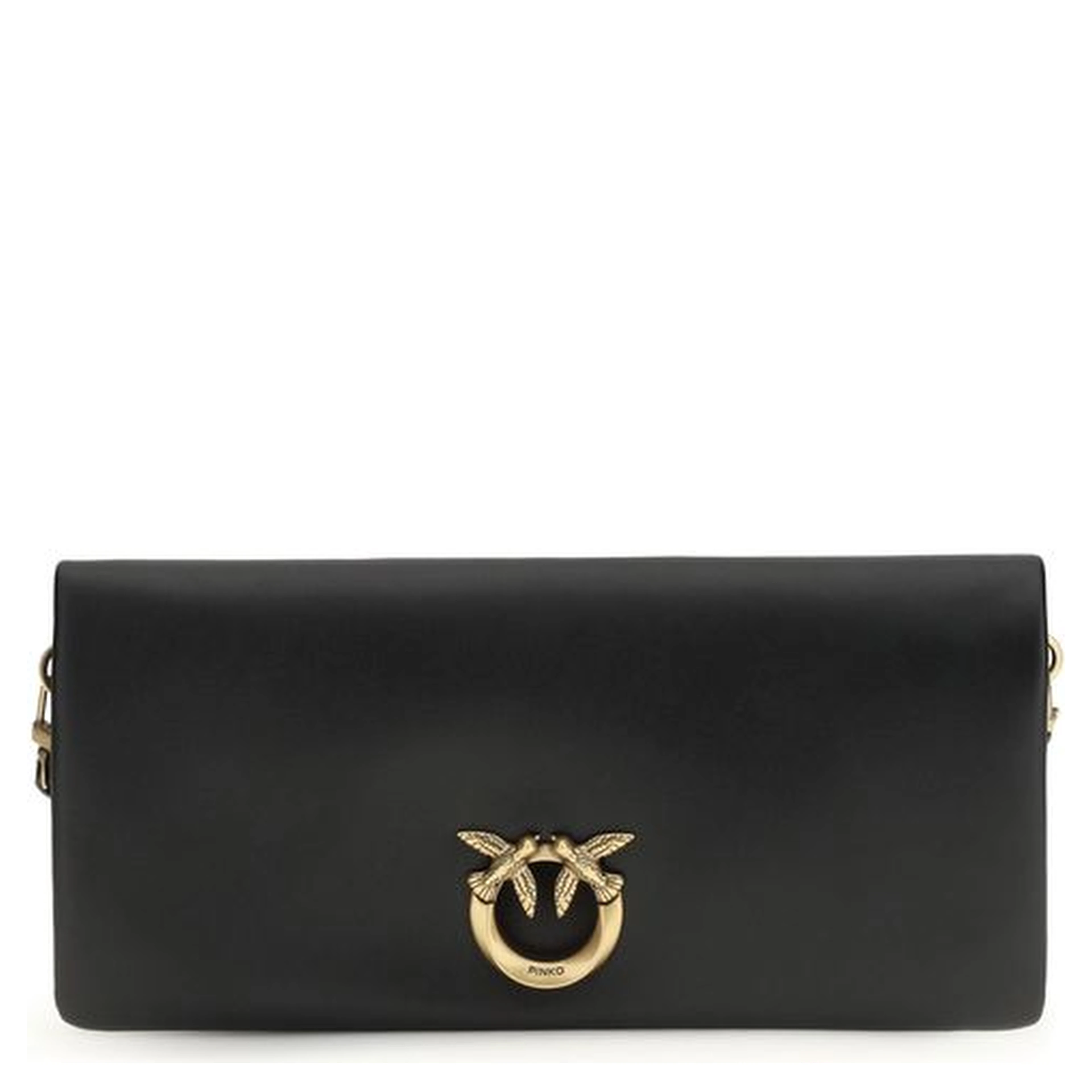 Black Calf Leather Bos Taurus Clutch Bag