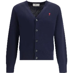 Blue Wool Cardigan