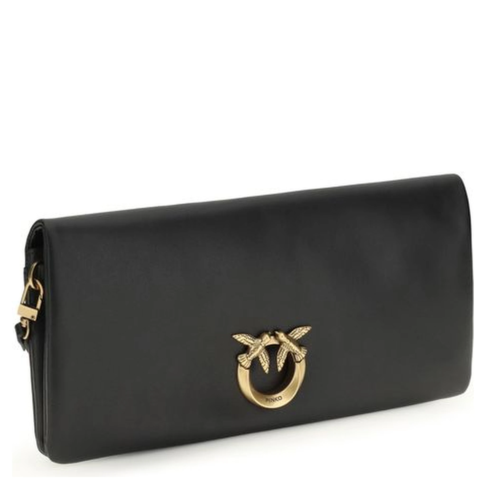 Black Calf Leather Bos Taurus Clutch Bag
