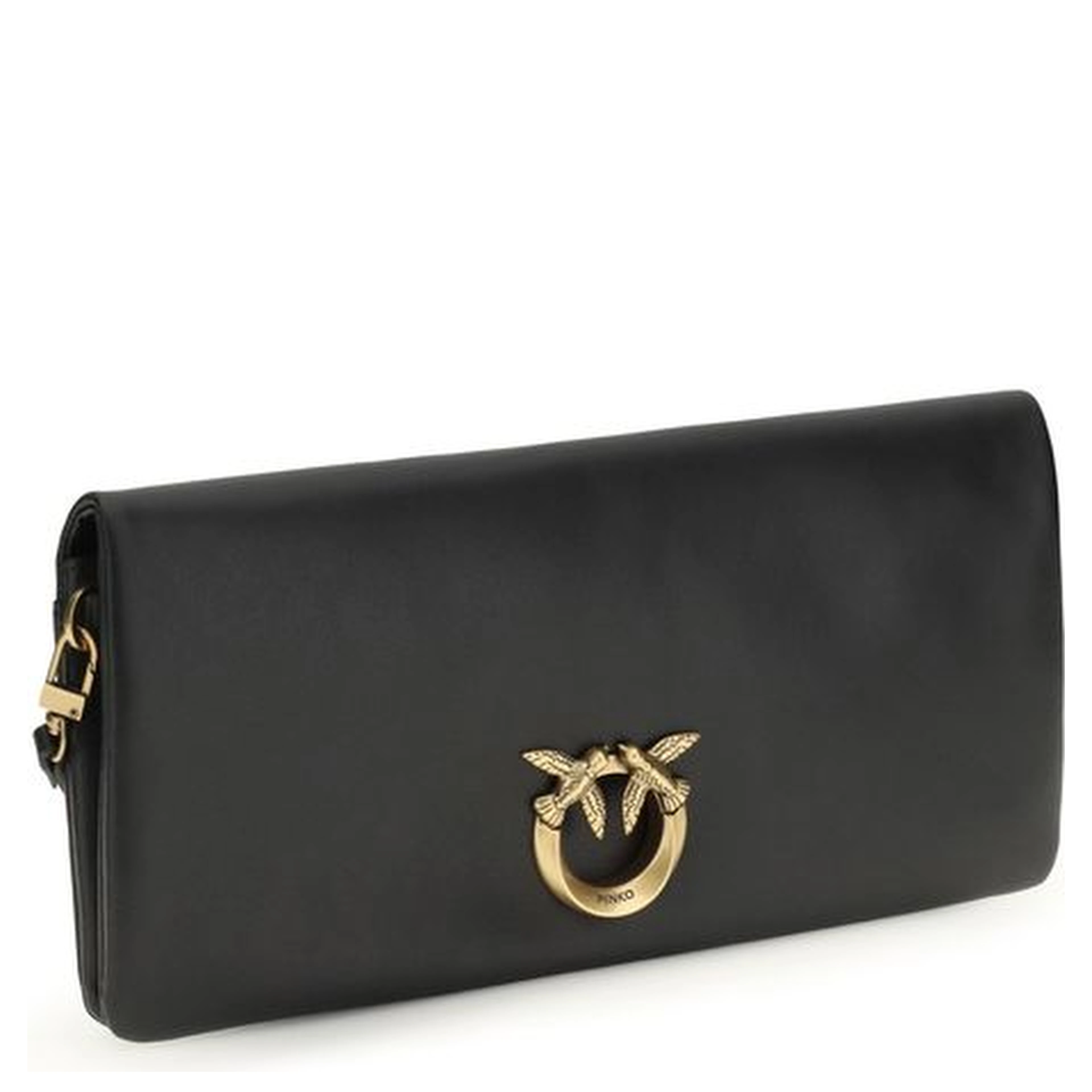 Black Calf Leather Bos Taurus Clutch Bag