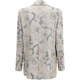 Multicolor Viscose Coat