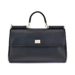Black Calf Leather Bos Taurus Shoulder Bag