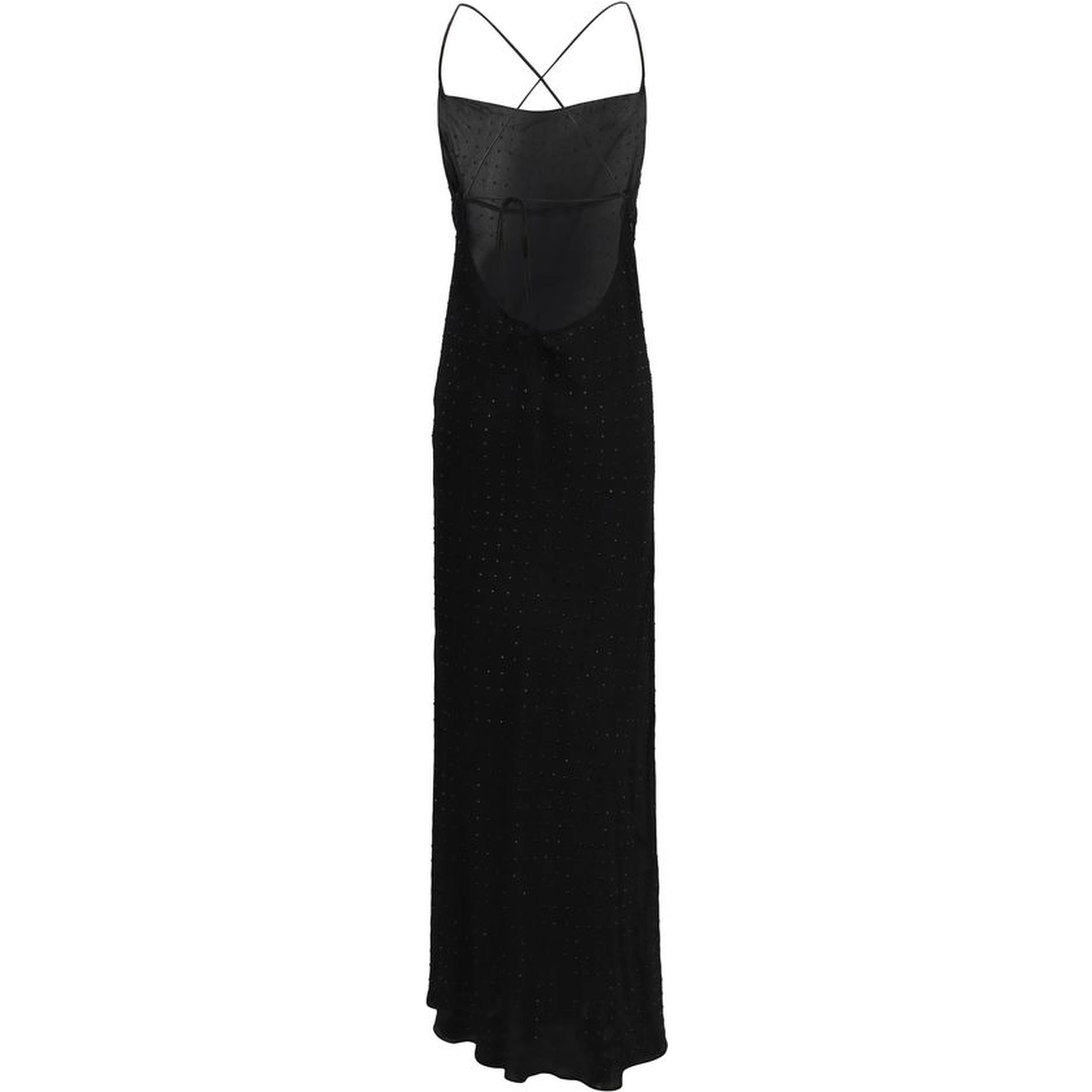 Black Polyester Cocktail Dress
