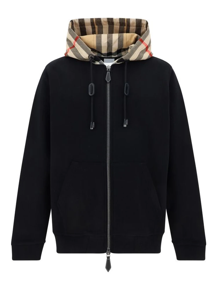 Black Cotton Sweatshirt