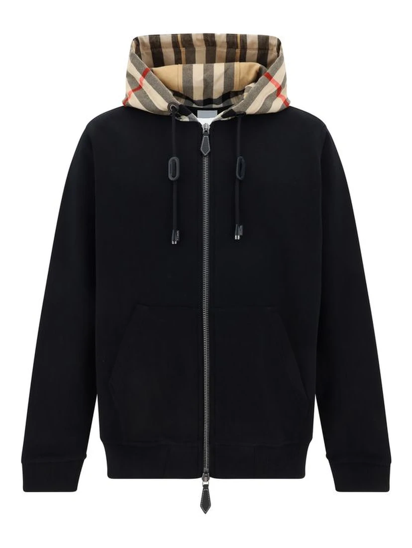 Black Cotton Sweatshirt