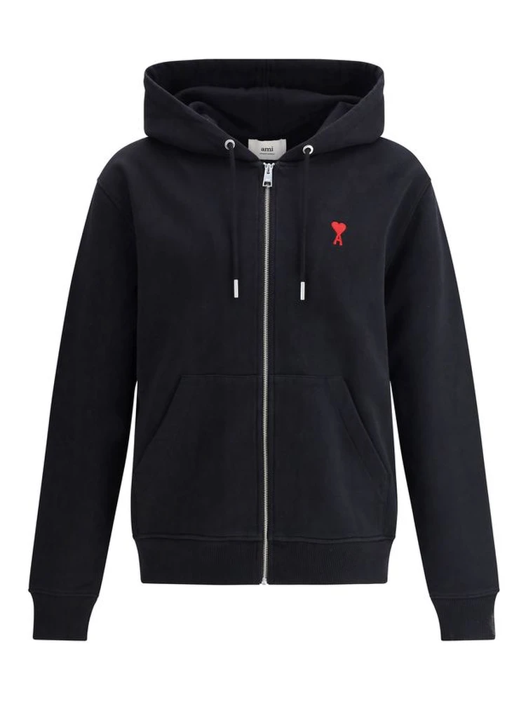 Black Cotton Sweatshirt
