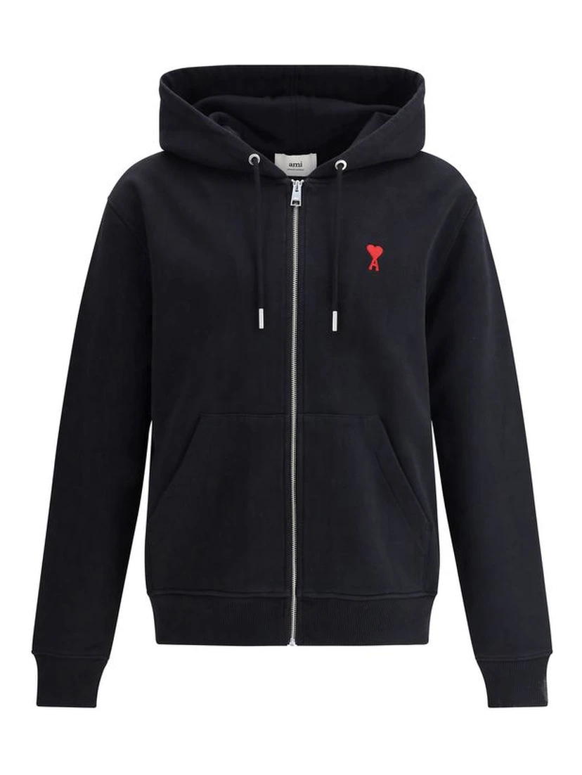 Black Cotton Sweatshirt