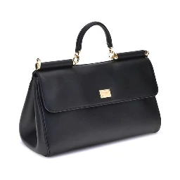 Black Calf Leather Bos Taurus Shoulder Bag