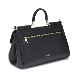 Black Calf Leather Bos Taurus Shoulder Bag