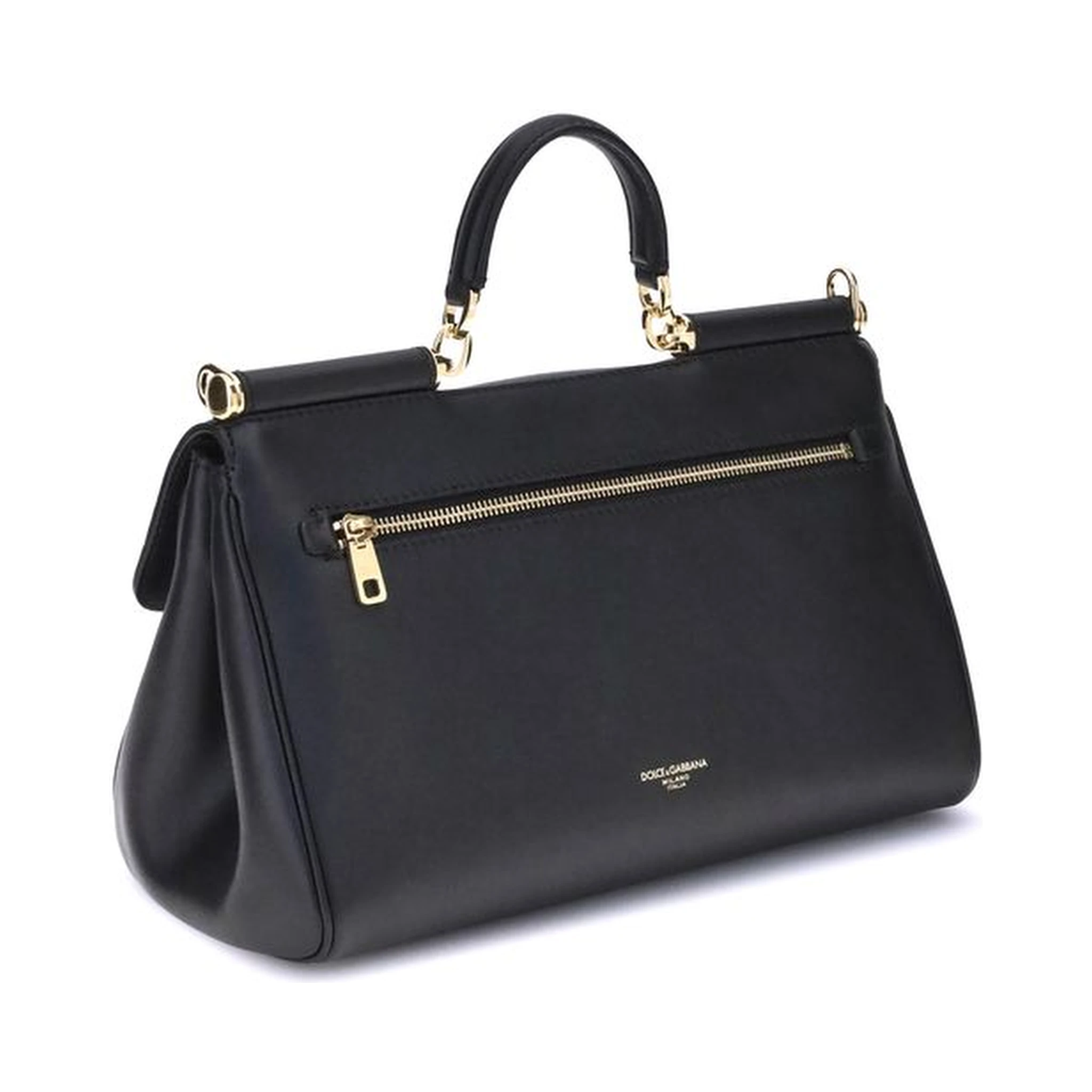 Black Calf Leather Bos Taurus Shoulder Bag