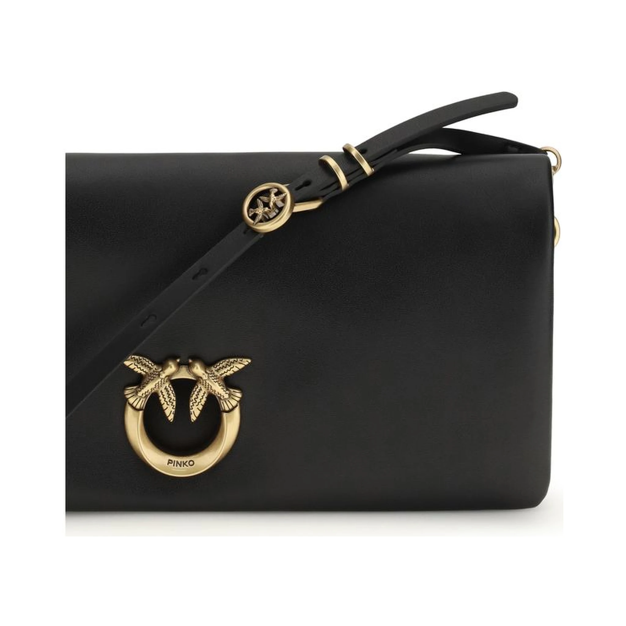 Black Calf Leather Bos Taurus Clutch Bag