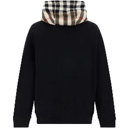 Black Cotton Sweatshirt