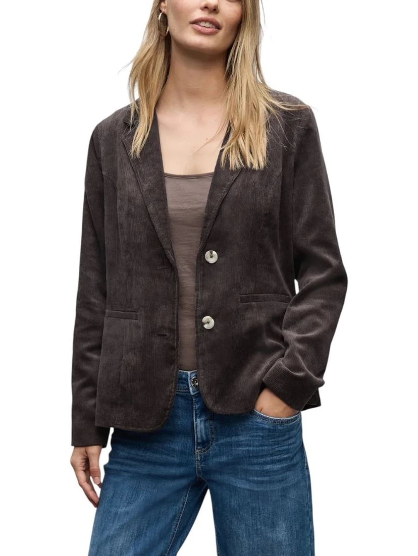 Brown Polyester Blazer