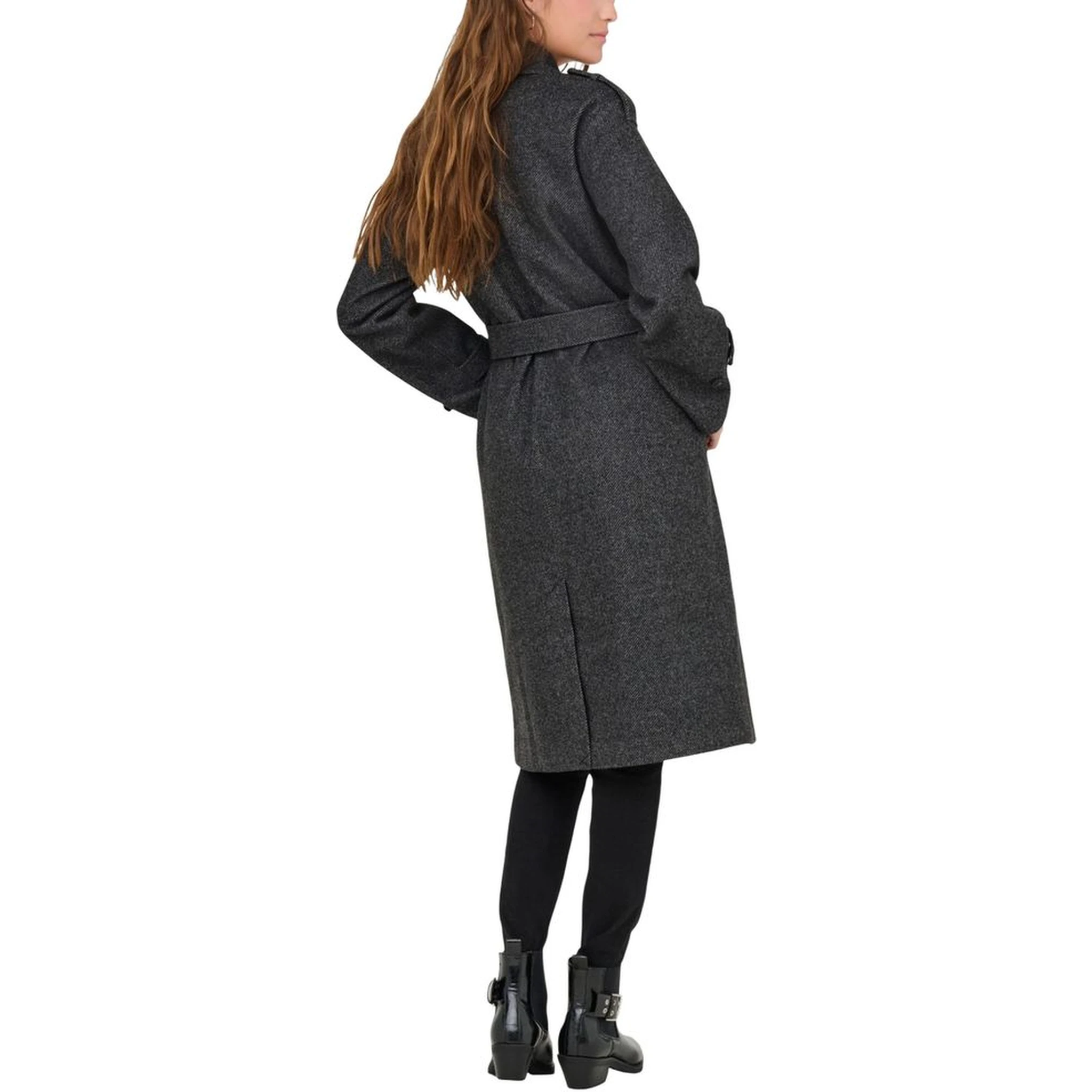 Gray Recycled Polyester Coat