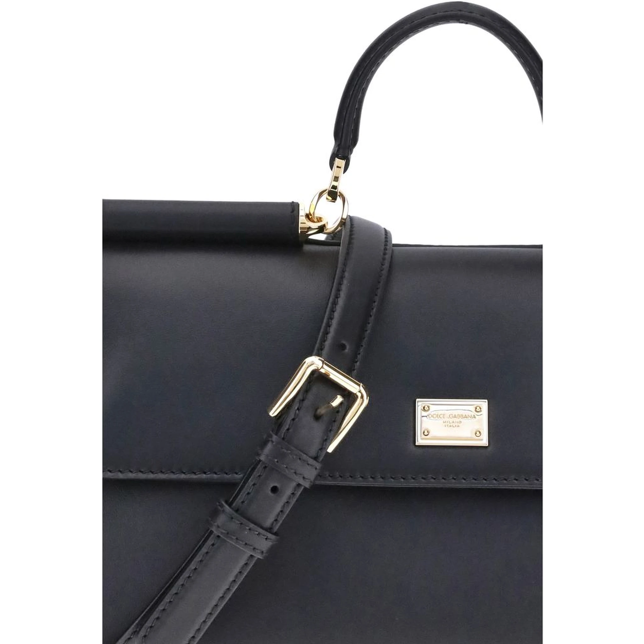 Black Calf Leather Bos Taurus Shoulder Bag