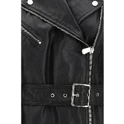 Black Goatskin Sleveless Jacket