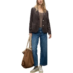 Brown Polyester Blazer