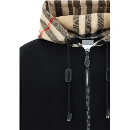 Black Cotton Sweatshirt