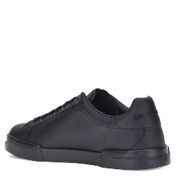 Black Calf Leather Bos Taurus Low Top Sneakers