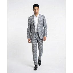 Light Blue Wool Two-Piece Suit