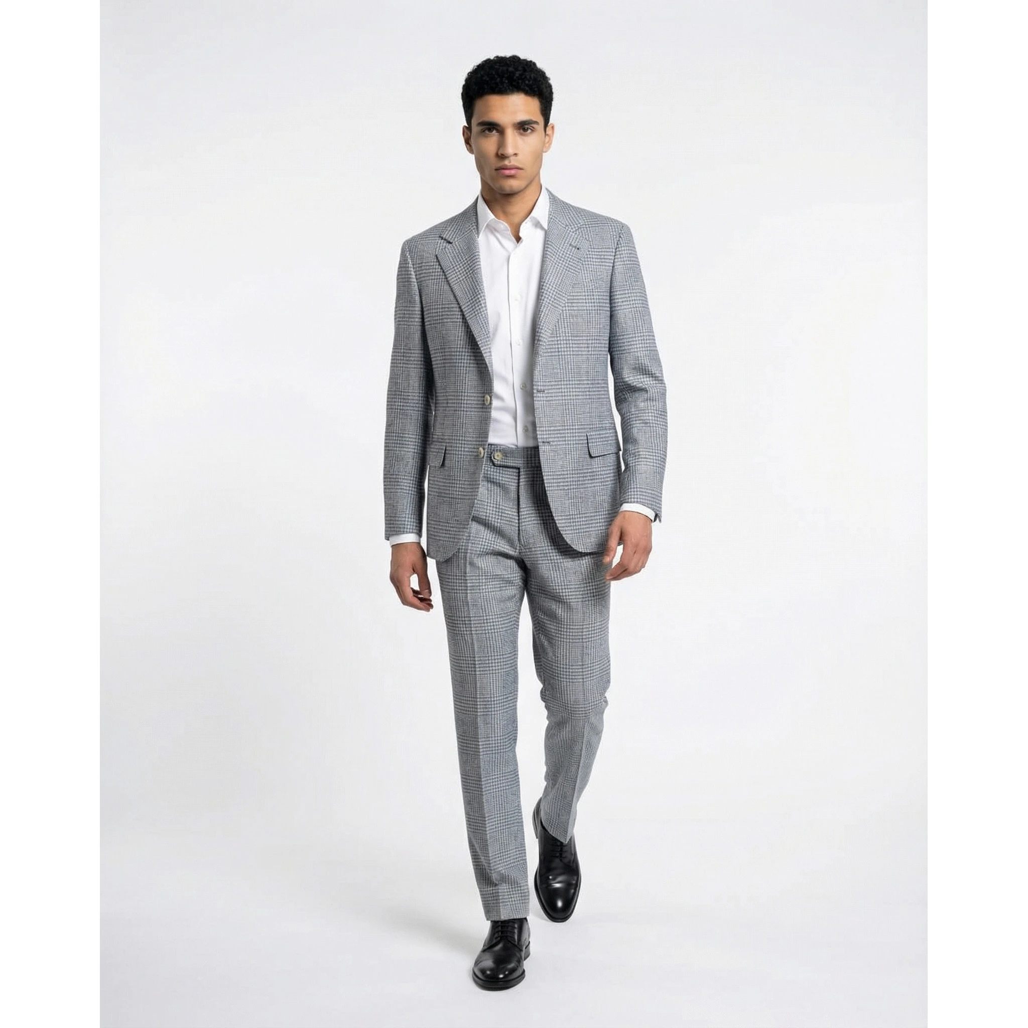 Light Blue Wool Two-Piece Suit