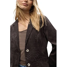 Brown Polyester Blazer