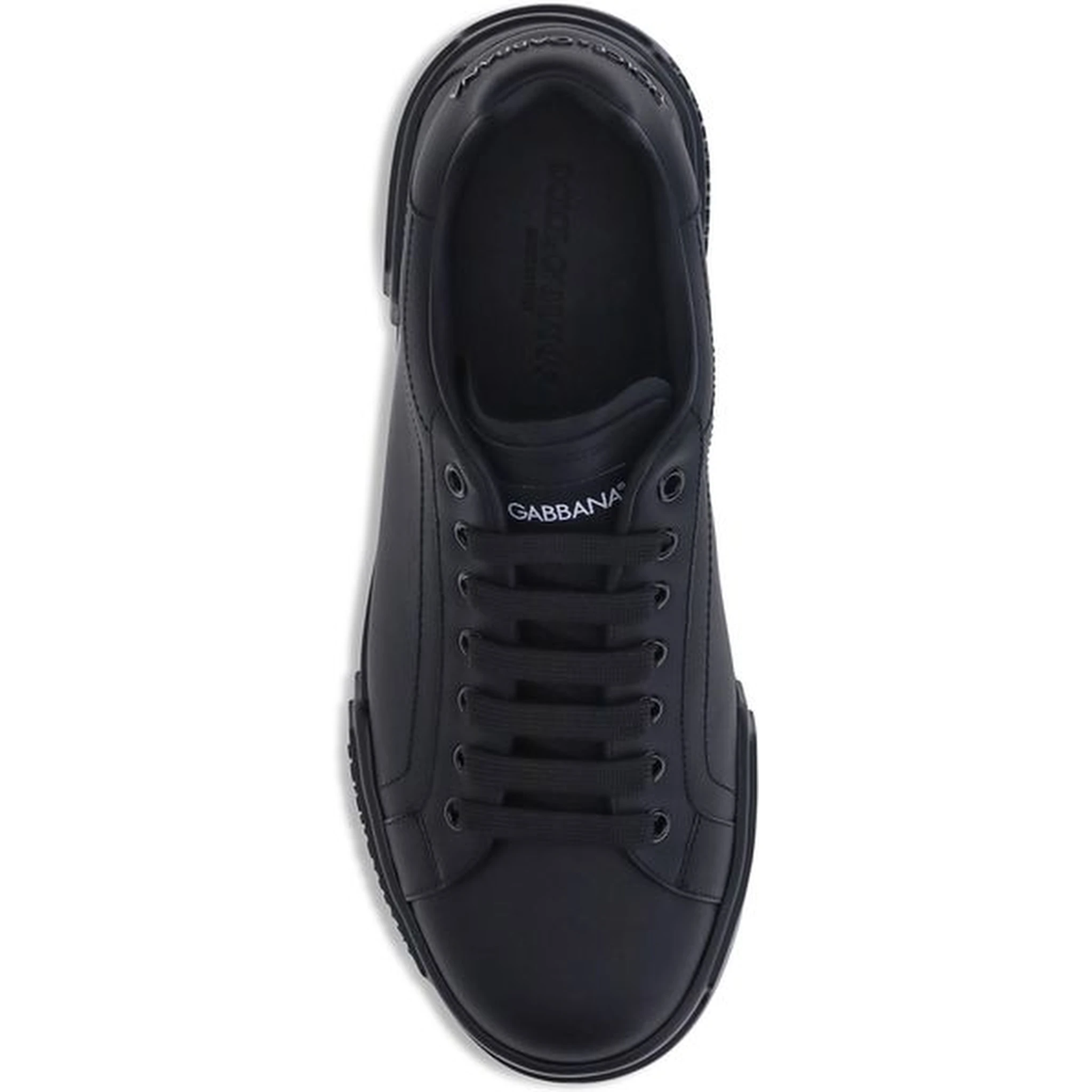 Black Calf Leather Bos Taurus Low Top Sneakers
