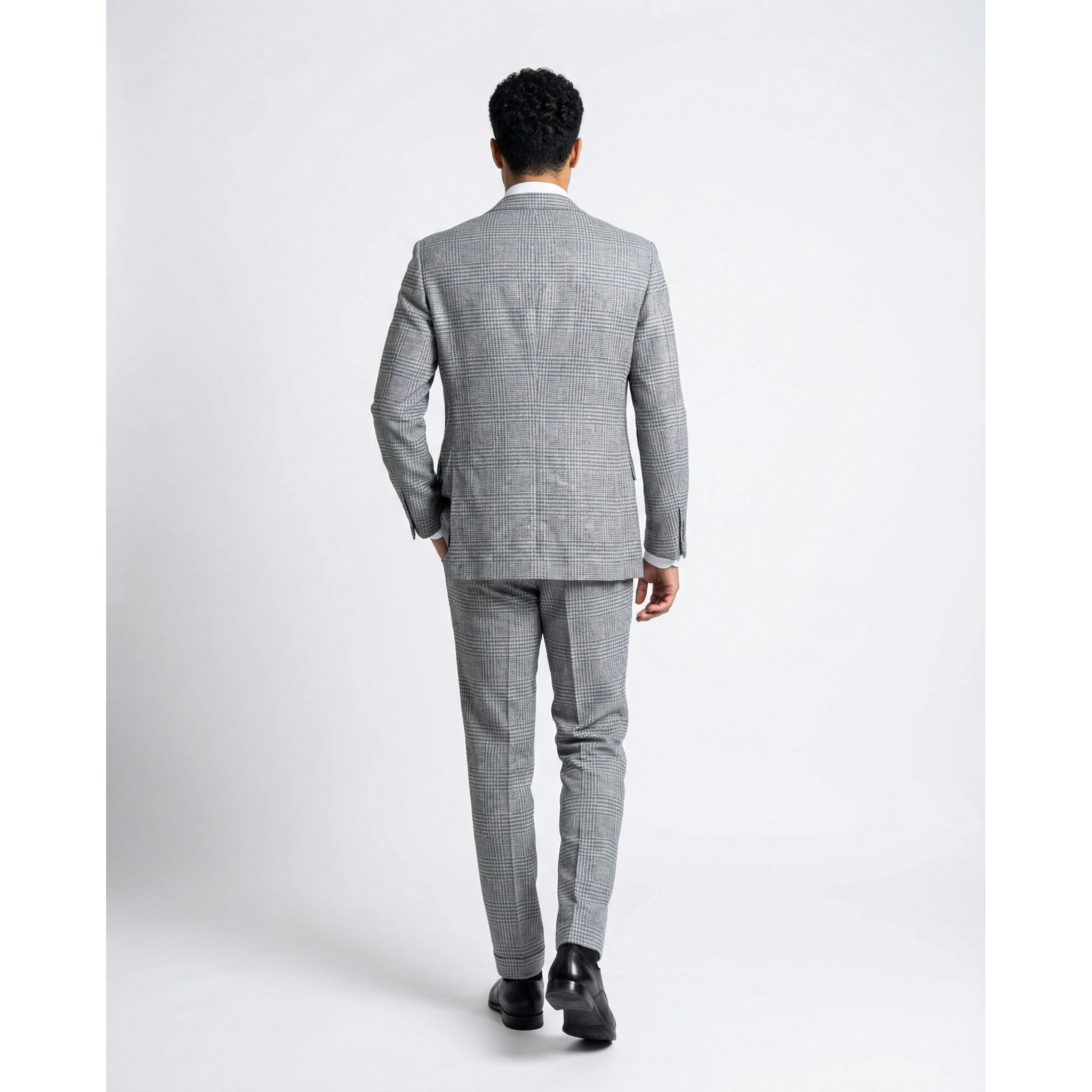 Light Blue Wool Two-Piece Suit