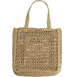 حقيبة تسوق مزينة بشعار