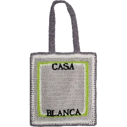 حقيبة تسوق مزينة بشعار