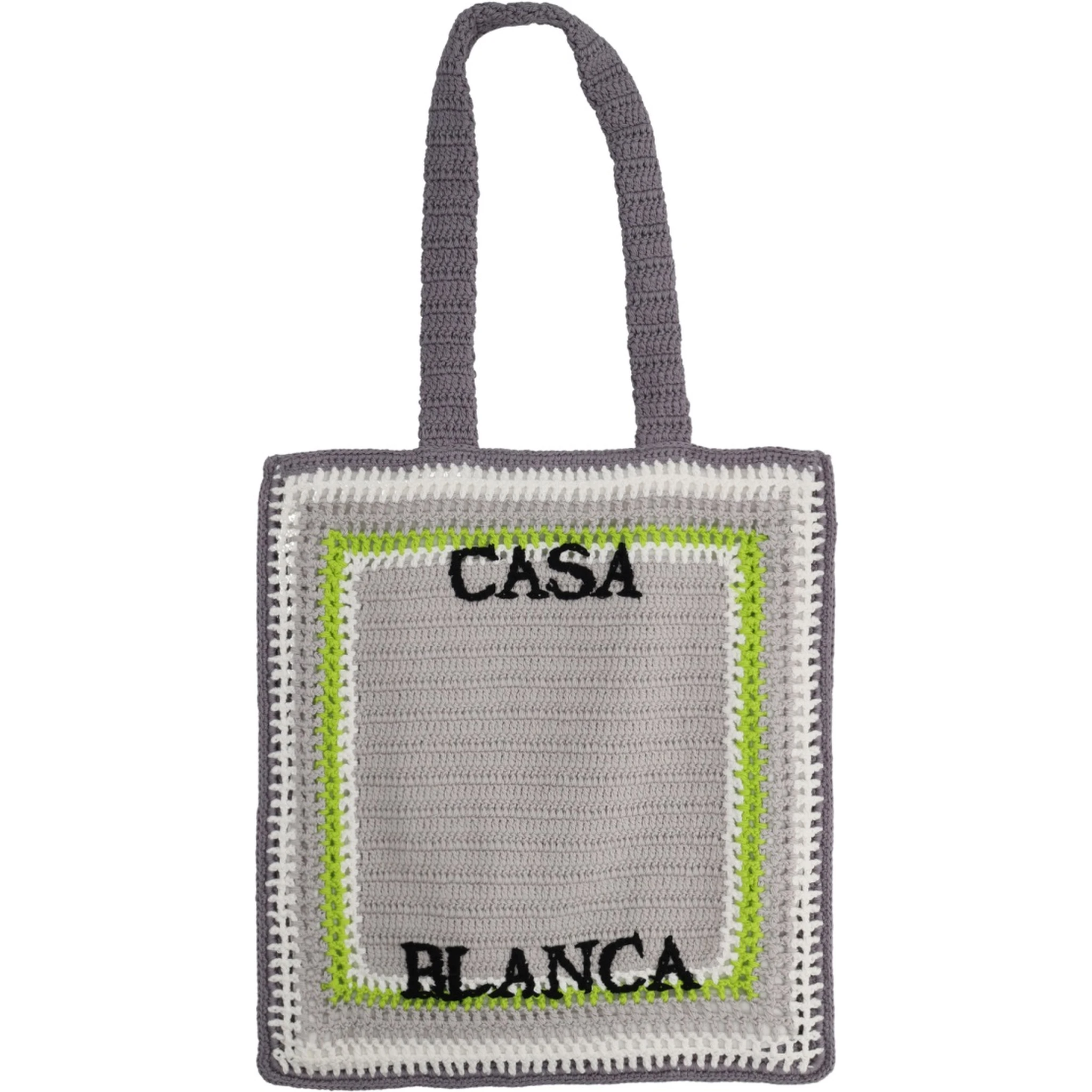 حقيبة تسوق مزينة بشعار