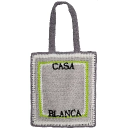 حقيبة تسوق مزينة بشعار