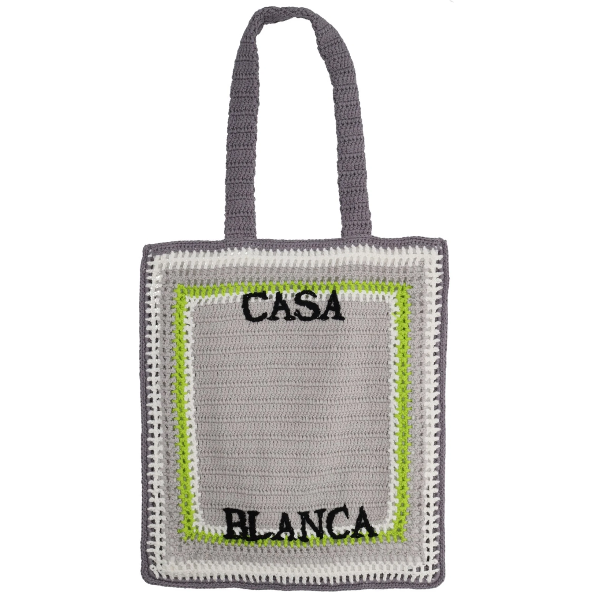 حقيبة تسوق مزينة بشعار