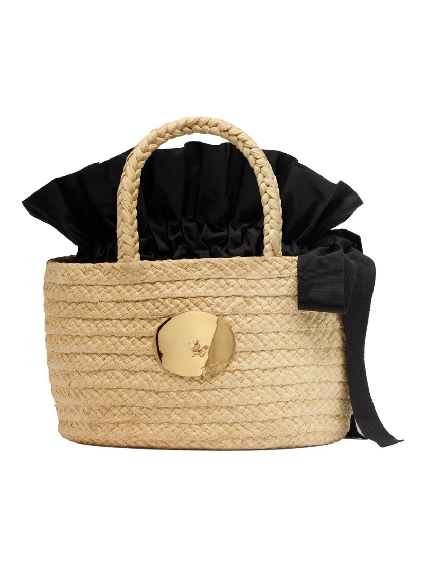 حقيبة تسوق مزينة بشعار