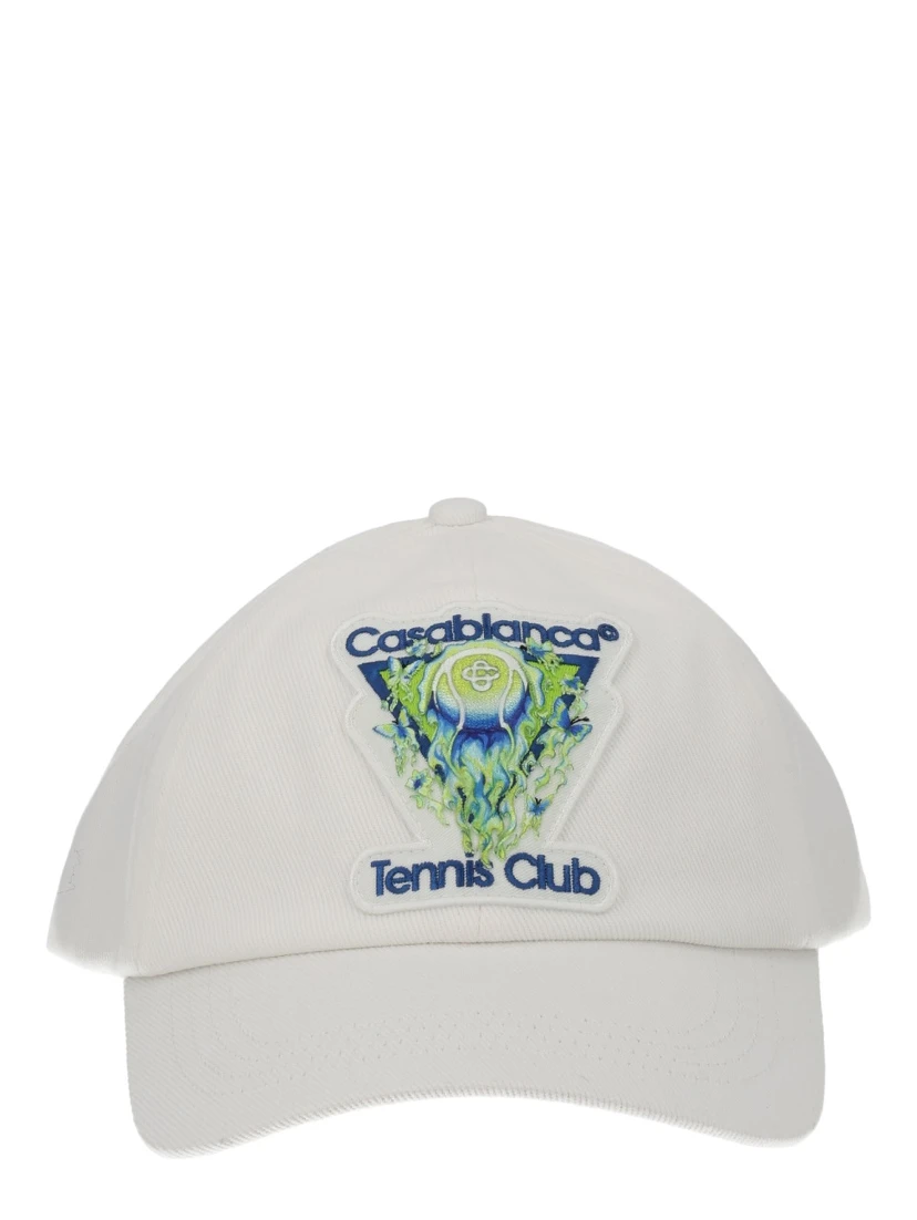 "FLAMING TENNIS BALL" BASEBALL CAP