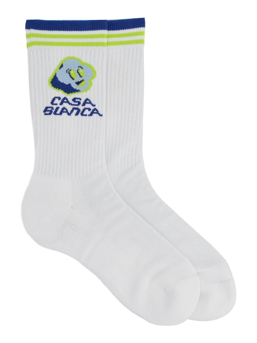 "BLUE CC SMILE" SOCKS