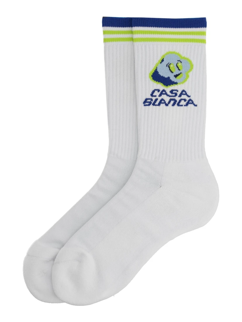 "BLUE CC SMILE" SOCKS