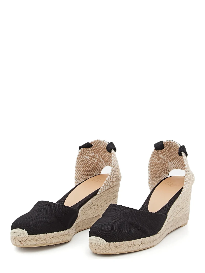 حذاء مسطح من كاستانير، أسود