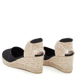 حذاء مسطح من كاستانير، أسود